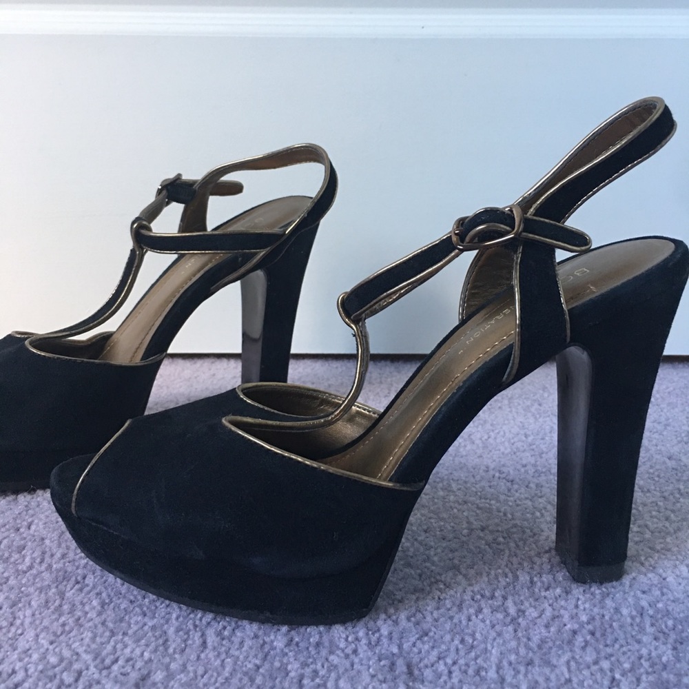 BCBGeneration Black Patrick heels size 8